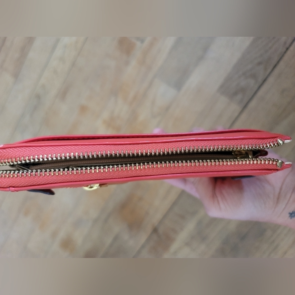 Perlina, Bright Red‎ Zip Around Wallet - Picture 3 of 9